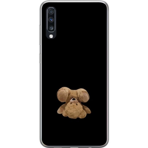 Samsung Galaxy A70 Genomskinligt Skal Upp och ner björn