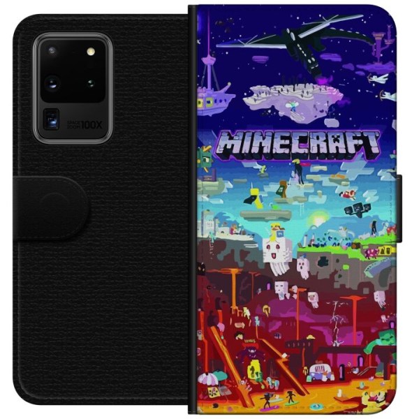 Samsung Galaxy S20 Ultra Plånboksfodral Minecraft