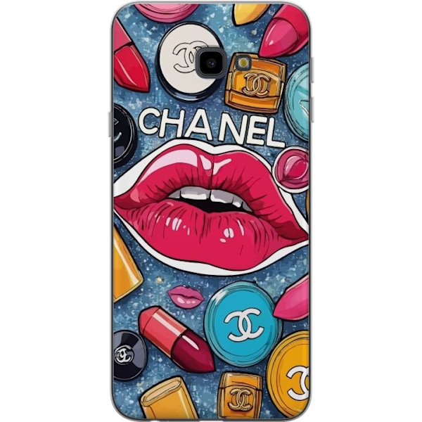 Samsung Galaxy J4+ Läpinäkyvä kuori Chanel Lips