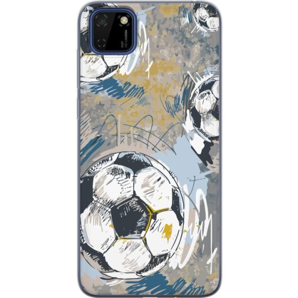 Huawei Y5p Gennemsigtig cover Fodbold