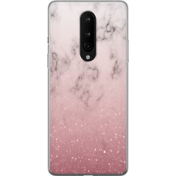 OnePlus 8 Deksel / Mobildeksel - Myk rosa marmor