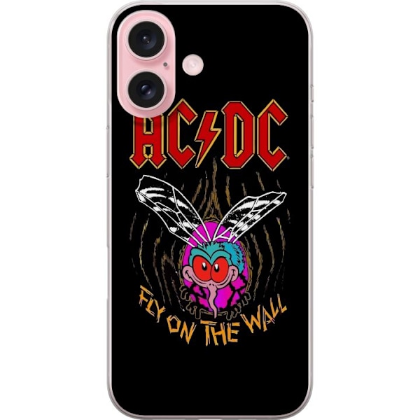 Apple iPhone 16 Genomskinligt Skal ACDC