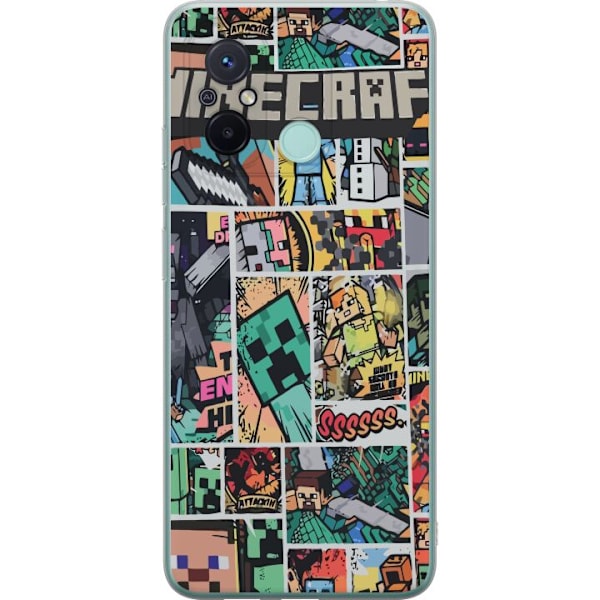 Xiaomi Redmi 12C Genomskinligt Skal Minecraft Art