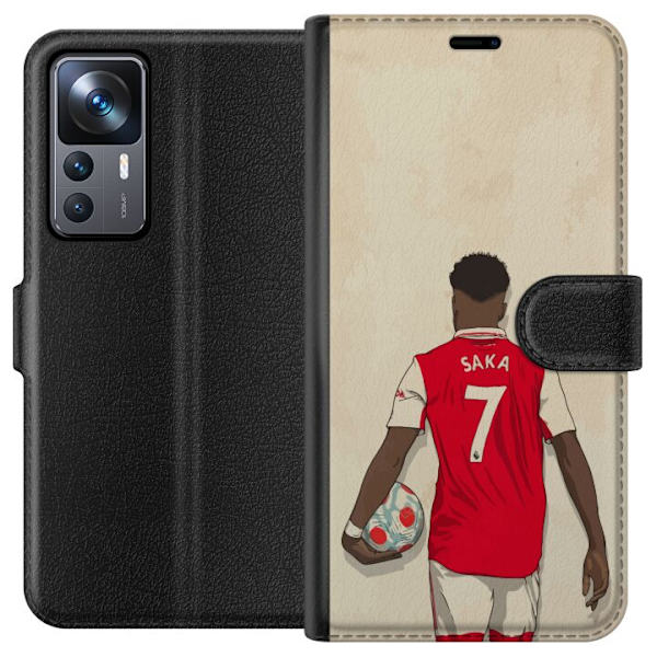 Xiaomi 12T Pro Tegnebogsetui Arsenal FC Fodbold Arsenal FC Motiv Spiller Premier League England Populær Sport Fodboldstjerne London