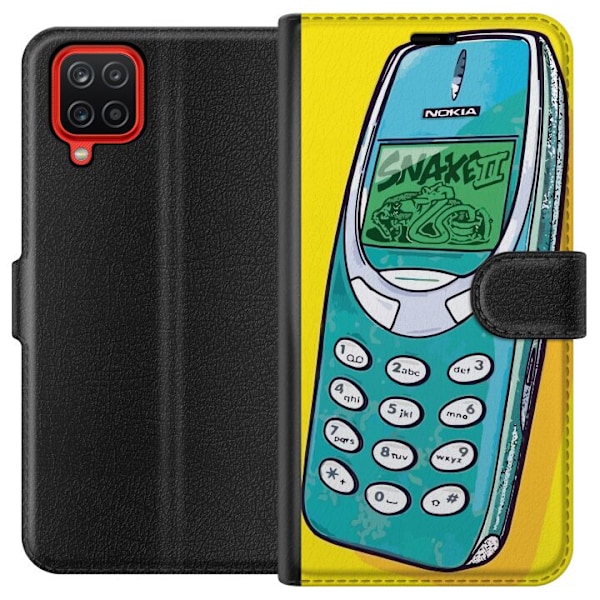 Samsung Galaxy A12 Tegnebogsetui Nokia 3310, Snake 2, hold sor