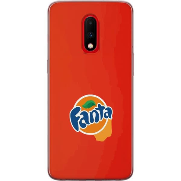 Kompatibelt Mobildeksel til OnePlus 7 Minimalistisk appelsinbrus-inspirert design oransje