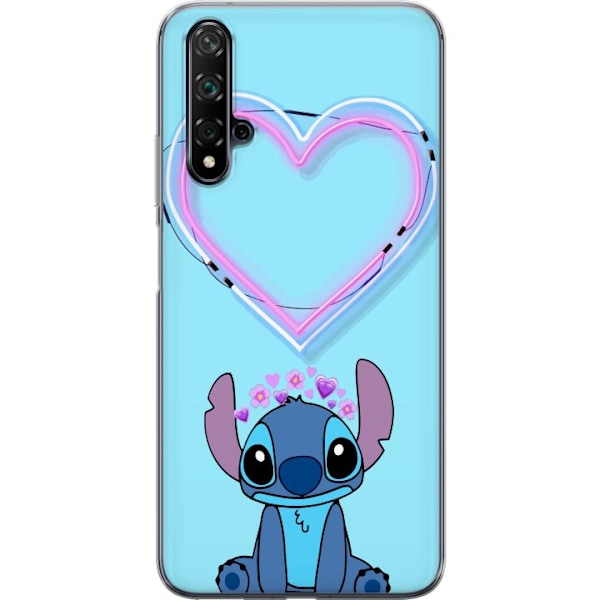 Huawei nova 5T Genomskinligt Skal Hjärta Stitch