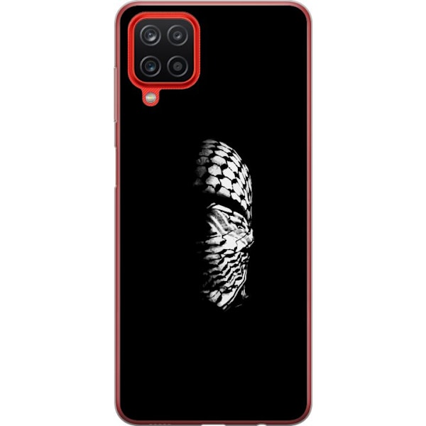Samsung Galaxy A12 Läpinäkyvä kuori Keffiyeh-kuviointi - kl