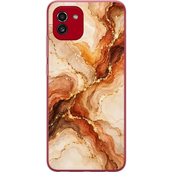 Kompatibelt Mobildeksel til Samsung Galaxy A03 Høstagat beige