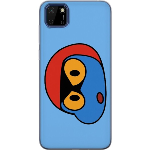 Huawei Y5p Läpinäkyvä kuori Bold Bot Head