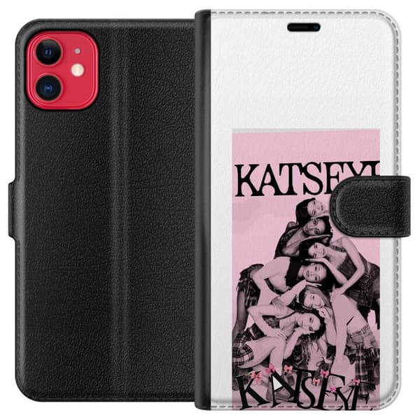 Kompatibelt Plånboksfodral till Apple iPhone 11 KATSEYE i rosa rosa