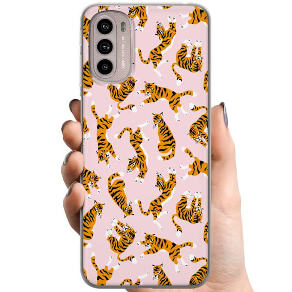 Motorola Moto G41 TPU Mobilskal Tiger