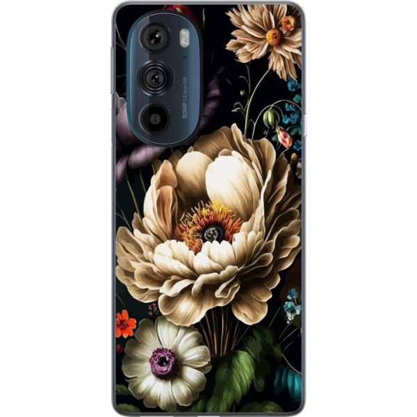 Motorola Edge 30 Pro Genomskinligt Skal Blommor