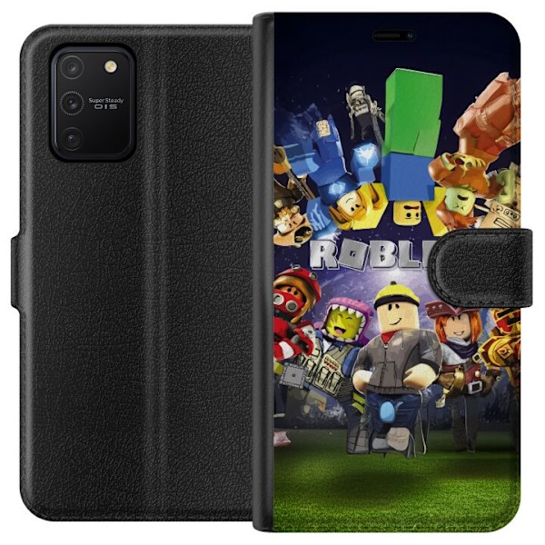 Samsung Galaxy S10 Lite Tegnebogsetui Roblox Verden - Gaming Eventyr for Børn og Unge