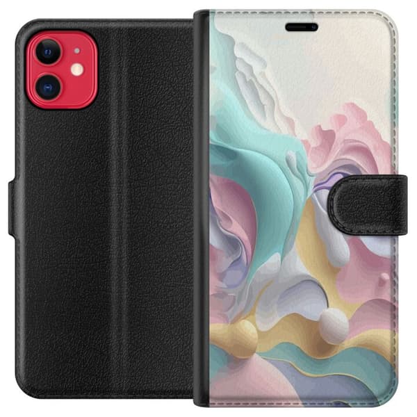 Kompatibel Tegnebogsetui til Apple iPhone 11 Pastel