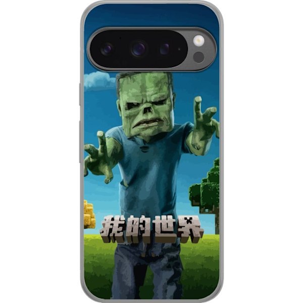 Google Pixel 9 Pro XL Genomskinligt Skal A Minecraft Movie