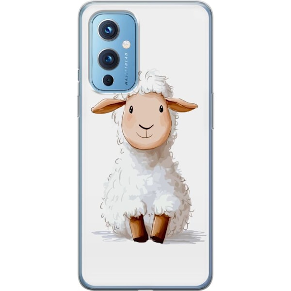 OnePlus 9 Läpinäkyvä kuori Suloinen Lammas - lasten ja vauv