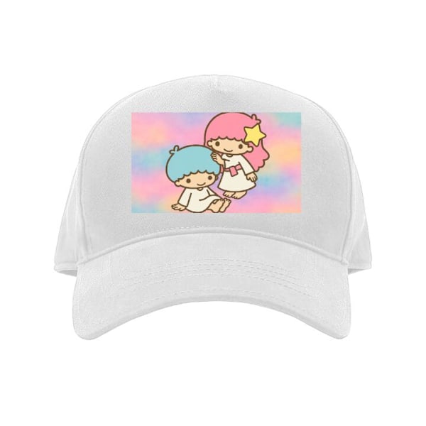 Lippis Lapsille | Mukava Säädettävä Lasten Lippis Kawaii Sanrio Kiki Lola Little Twin Stars valkoinen Lapsi