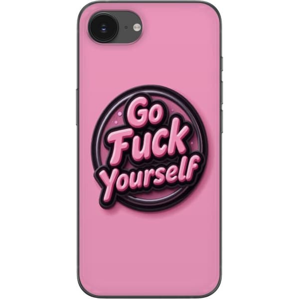 Kompatibelt Mobildeksel til Apple iPhone 16e Rosa 3D textposter