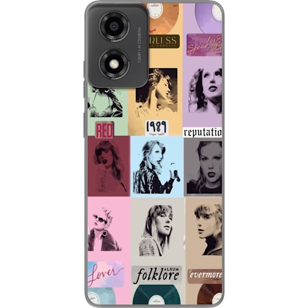 Motorola Moto E14 Genomskinligt Skal Taylor Swift EP