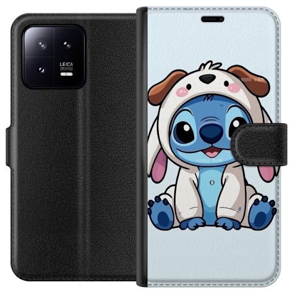 Xiaomi 13 Tegnebogsetui Stitch Hundekostume Lilo & Stitch Disney Sjovt Design Blå Udlænding Tegneseriekarakter Populær Børne Disney Film