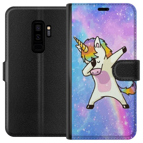 Kompatibel Tegnebogsetui til Samsung Galaxy S9+ Enhjørning