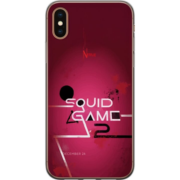 Apple iPhone XS Max Gjennomsiktig deksel Squid Game 2 - Röd