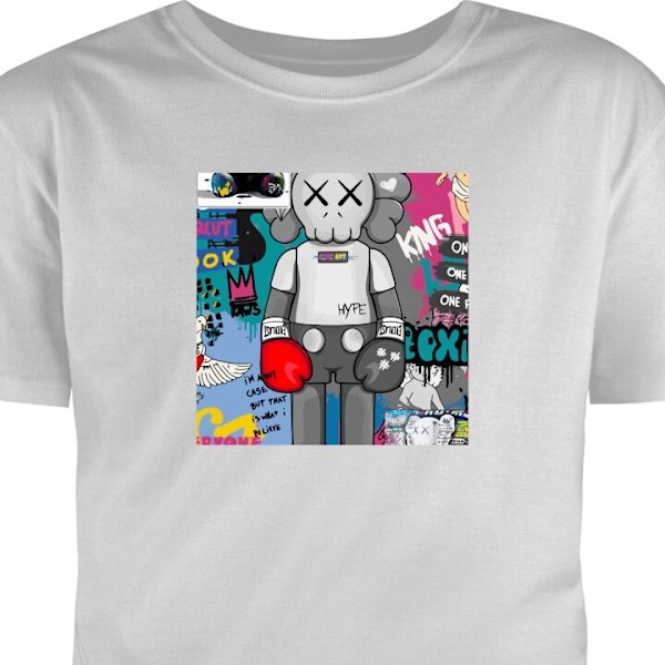 T-shirt för Vuxen | Klassisk Vuxen-T-shirt Art grå XXL