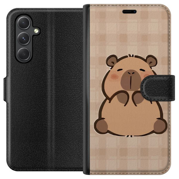 Samsung Galaxy A05s Tegnebogsetui Mobilskal kawaii capybara flera figurer japansk stil