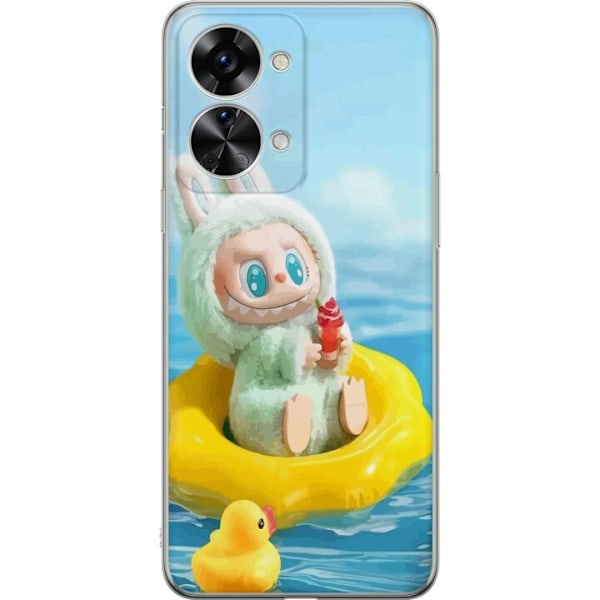 OnePlus Nord 2T Läpinäkyvä kuori Labubu Stripe Attack - Rai