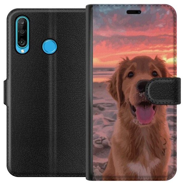 Huawei P30 lite Lommeboketui Hund