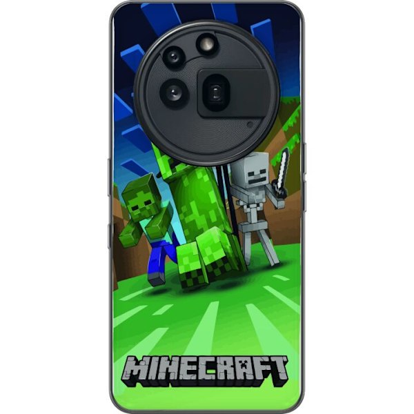 Nothing Phone (3a) Pro Läpinäkyvä kuori Minecraft Creeper mobilskal i klassisk grön pixelstil