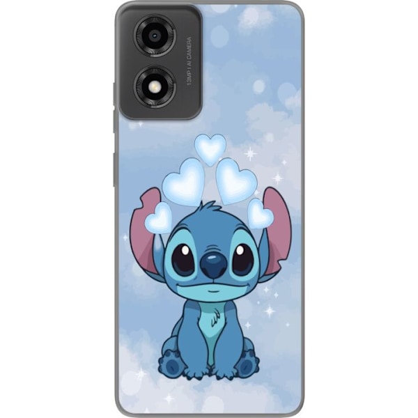 Motorola Moto E14 Läpinäkyvä kuori Stitch Hyppäävä Ilo - Hauska Suunnittelu Lahjalle