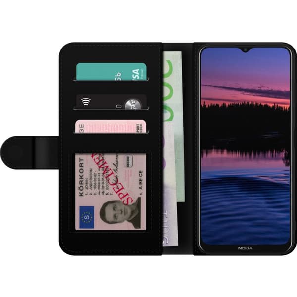 Kompatibel Tegnebogsetui til Nokia G20 Blank lyserød pinde mod blød pastelbaggrund pink