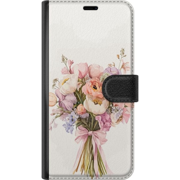 Samsung Galaxy A52s 5G Plånboksfodral Mobilskal med färgglad blombukett i romantisk stil