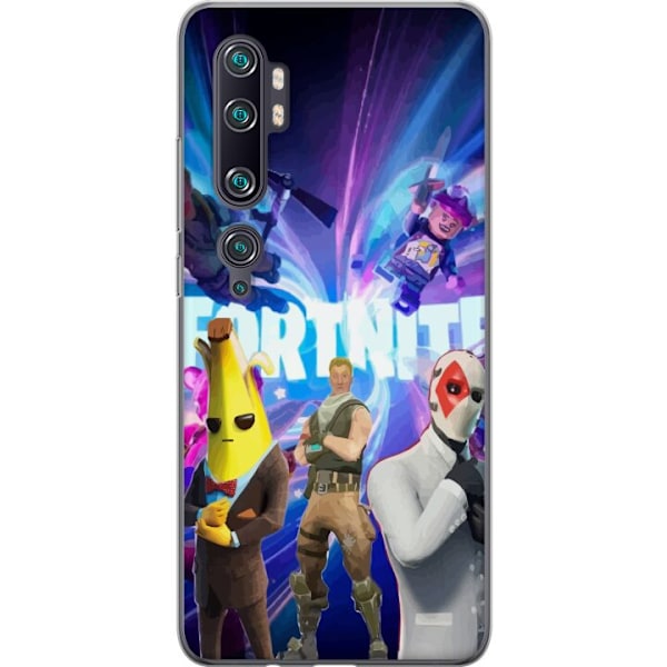 Xiaomi Mi Note 10 Pro Läpinäkyvä kuori Fortnite