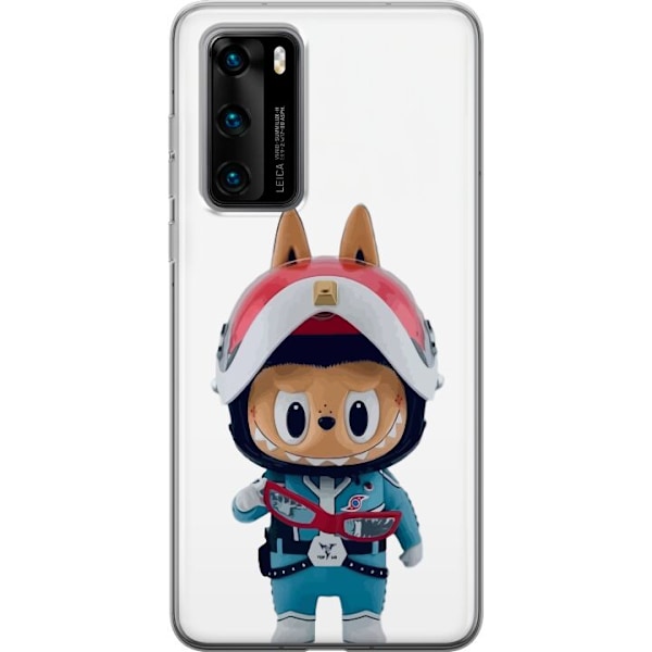 Huawei P40 Läpinäkyvä kuori How2work Labubu hirviöt x Ultraman Blue -hahmo