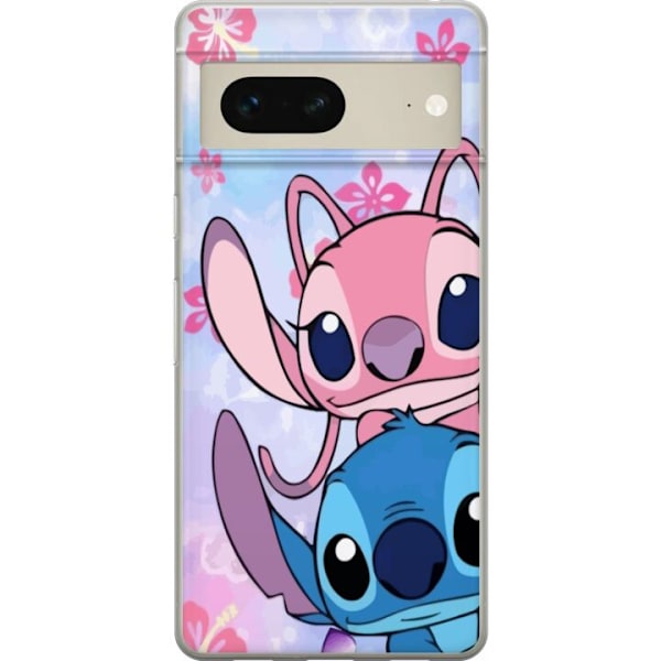 Google Pixel 7 Genomskinligt Skal Stitch & Angel