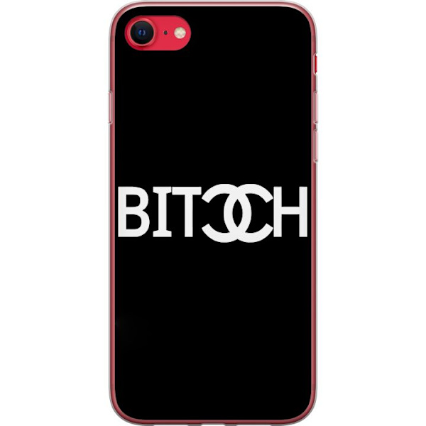 Apple iPhone 8 Genomskinligt Skal Bitch Chanel Inspirerad Streetstyle Mode Textmotiv Trend Fashion Ikonisk Stil Urban Design