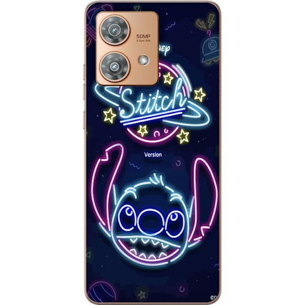 Motorola Edge 40 Neo Gennemsigtig cover Stitch Neon
