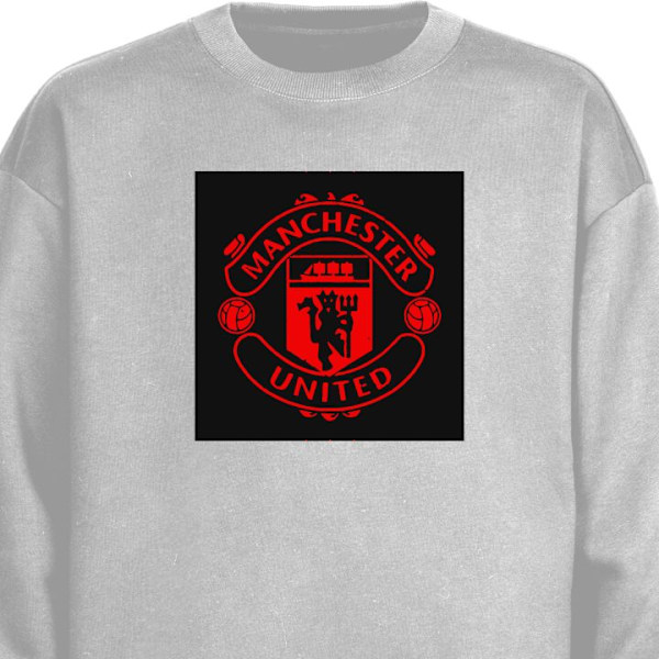 Sweatshirt for Voksen | Klassisk Collegegenser ManchesterUnite grå S