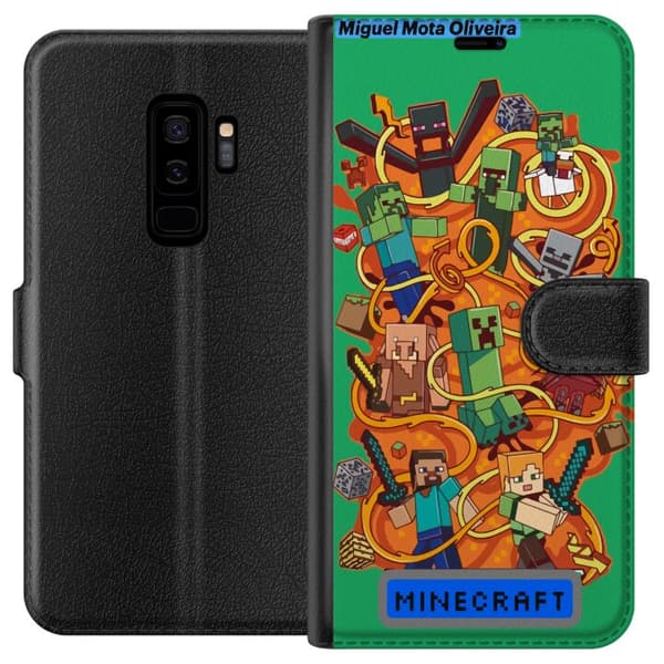 Kompatibelt Plånboksfodral till Samsung Galaxy S9+ Minecraft