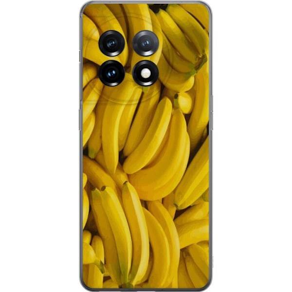 OnePlus 11R Genomskinligt Skal Banana Pattern – lekfullt mönster med gula bananer