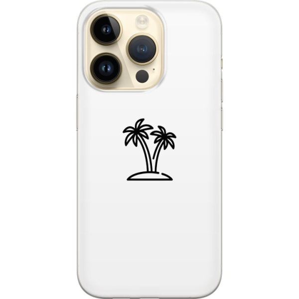 Apple iPhone 15 Pro Läpinäkyvä kuori Palmuja