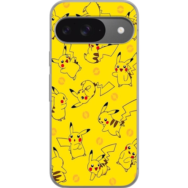 Google Pixel 9 Pro Genomskinligt Skal Pikachu