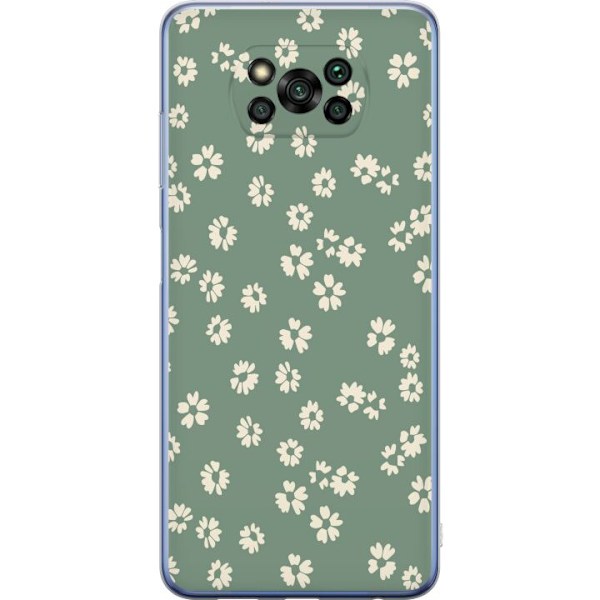 Xiaomi Poco X3 Pro Genomskinligt Skal Blomsterdröm – färgglatt blommönster