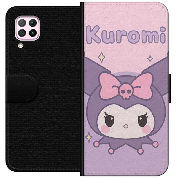 Huawei P40 lite Lompakkokotelo Kuromi Kawaii