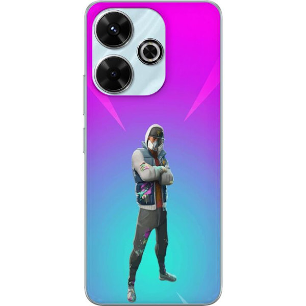 Xiaomi Redmi 13 Läpinäkyvä kuori musta ritari fortnite