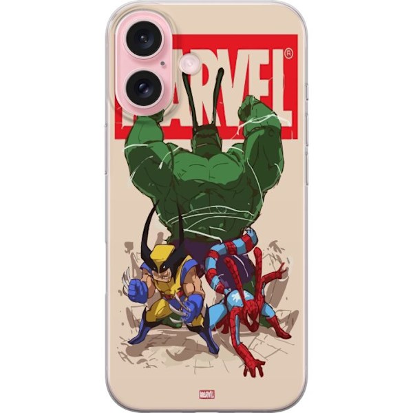 Apple iPhone 16 Läpinäkyvä kuori Marvel