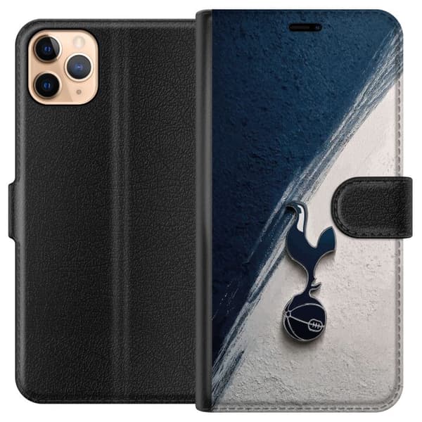 Kompatibel Tegnebogsetui til Apple iPhone 11 Pro Max Tottenham Hotspur-emblemet i minimalistisk mørk design blå